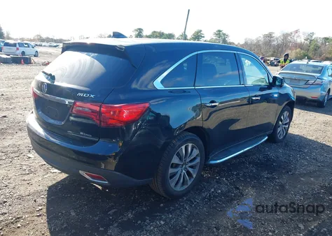 2014 Acura Mdx Technology Package from USA, damaged, VIN 5FRYD4H48EB027153
